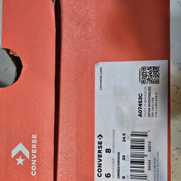 Converse Chuck 70 Marquis Ox Women's Size 8 Vintage White-Fossilized [A07453C] - Picture 8 of 8